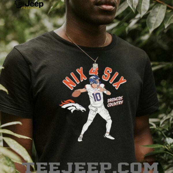 Bo Nix Denver Broncos Player Illustrative Pack shirt