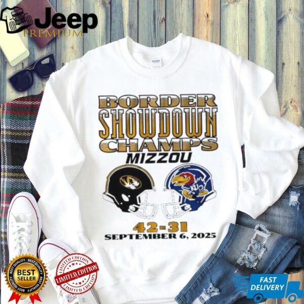Border Showdown Champs Mizzou vs Kansas 42 31 September 6 2025 shirt