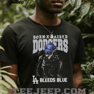 Born X Raised Dodgers LA Bleeds Blue T Shirt