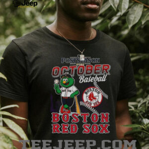 Boston Red Sox 2025 Postseason October Baseball Mascot shirt