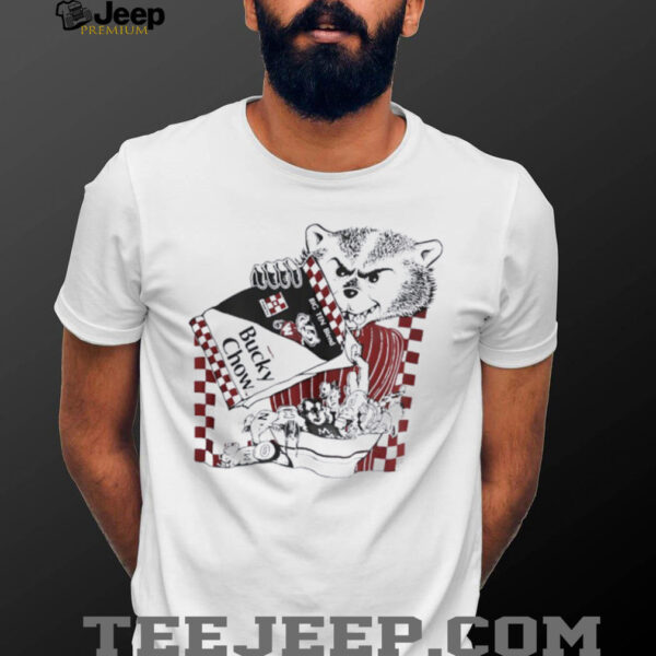 Bucky Chow Mine got torn up playing sandlot football in HS retro shirt