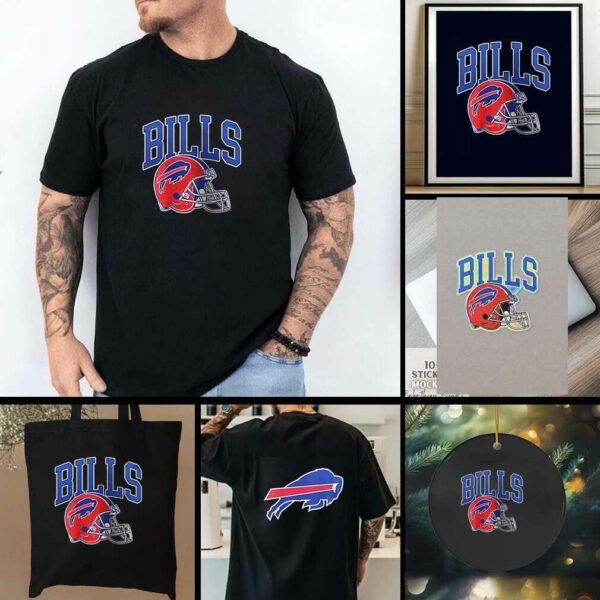 Buffalo Bills the red helmet shirt