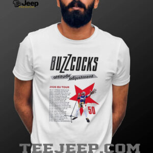 Buzzcocks Attitude Adjustment 2026 EU tour schedule dates list shirt