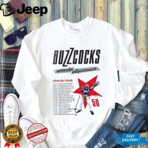 Buzzcocks Attitude Adjustment 2026 EU tour schedule dates list shirt