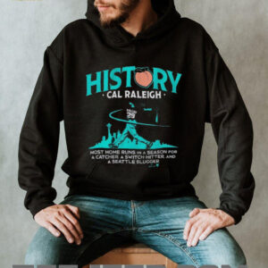 Cal Raleigh History For Big Dumper Most Home Runs In A Season For A Catcher A Switch Hitter And A Seattle Slugger T shirts