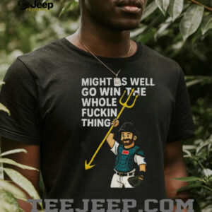 Cal Raleigh cartoon Tridents Up Seattle Mariners might as well...