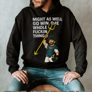 Cal Raleigh cartoon Tridents Up Seattle Mariners might as well...