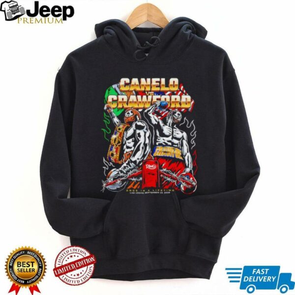 Canelo Crawford Once In A Lifetime Las Vegas Sep 13 2025 shirt