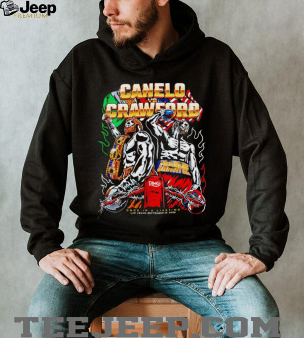 Canelo Crawford Once In A Lifetime Las Vegas Sep 13 2025 shirt