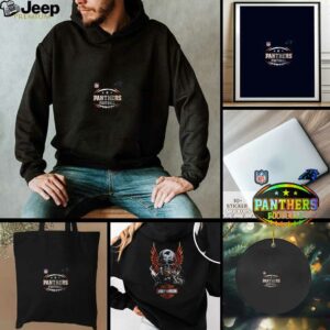 Carolina Panthers NFL Harley Davidson motorcycle graphic shirt