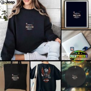 Carolina Panthers NFL Harley Davidson motorcycle graphic shirt
