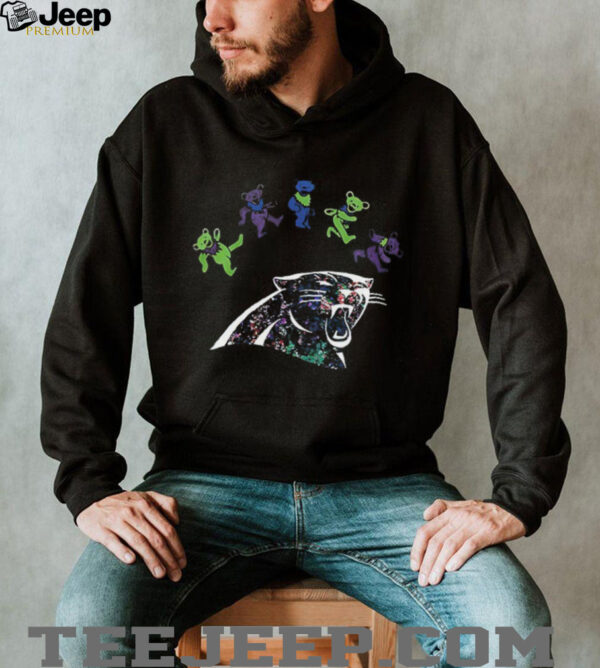 Carolina Panthers x Grateful Dead night 2025 bears logo shirt