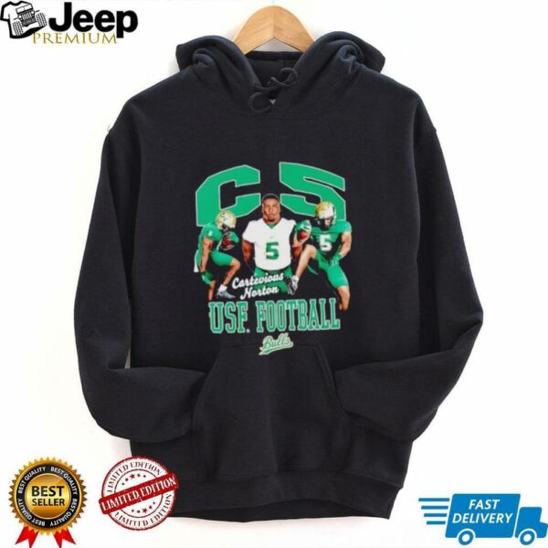Cartevious Norton 90s triple player South Florida shirt