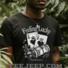 Two Wheels Forever Eagle Skull Biker Tee