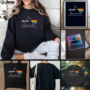 Cat rainbow the dark side of the meow t shirt