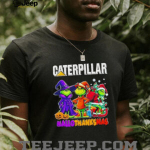 Caterpillar x Grinch Cosplay HalloThanksMas shirt
