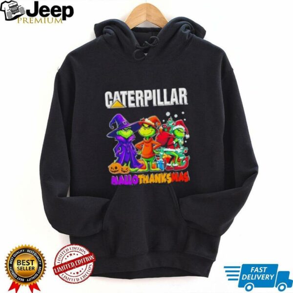 Caterpillar x Grinch Cosplay HalloThanksMas shirt
