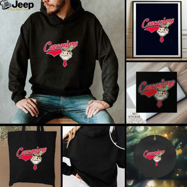 Caucasians style Cleveland Indians Chief Wahoo logo shirt