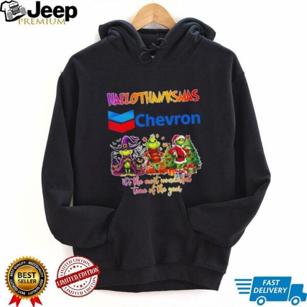 Chevron x Grinch it’s the most wonderful time of the year happy HalloThanksMas shirt