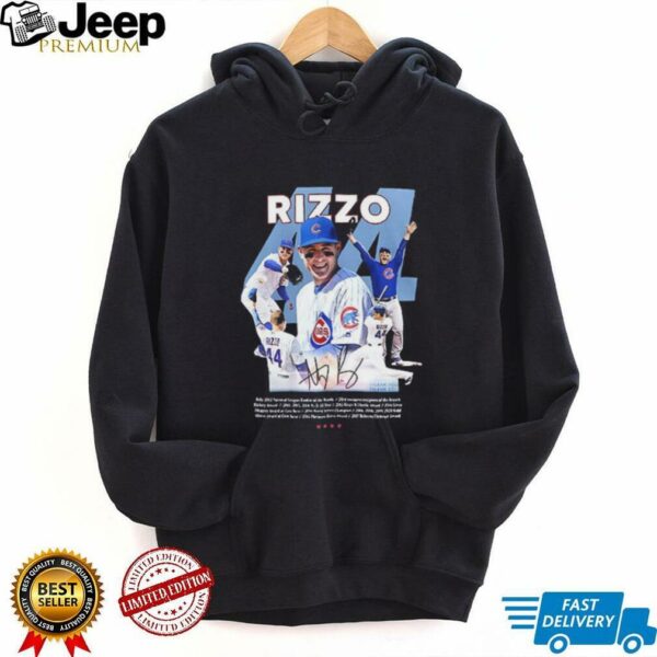 Chicago Cubs Anthony Rizzo 44ever thank you for the memories signature graphic shirt