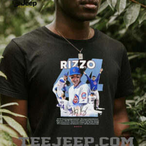 Chicago Cubs Anthony Rizzo 44ever thank you for the memories signature graphic shirt