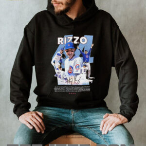 Chicago Cubs Anthony Rizzo 44ever thank you for the memories signature graphic shirt