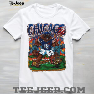 Chicago angry bear mascot player football shirt