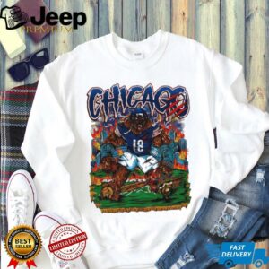 Chicago angry bear mascot player football shirt