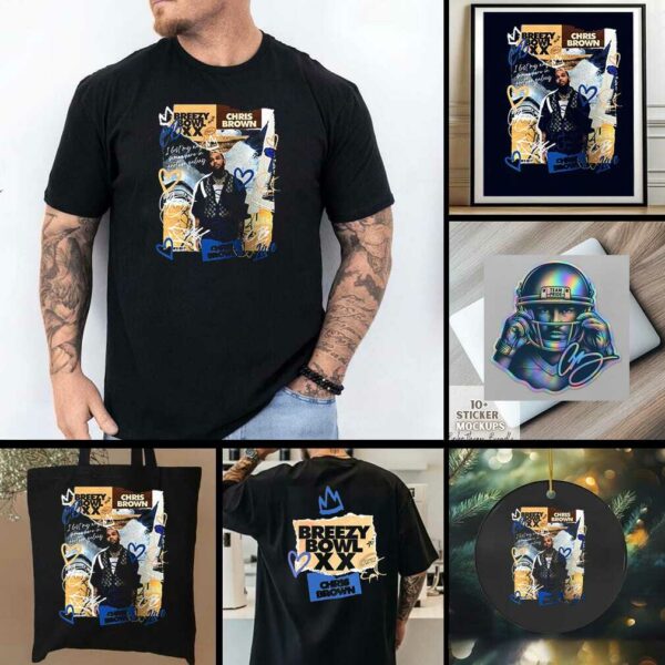 Chris Brown Breezy Bowl XX I lost my way somewhere in another galaxy scrapbook shirt