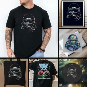Chris Brown Breezy Bowl XX coming to a stadium near you football helmet portrait signature shirt