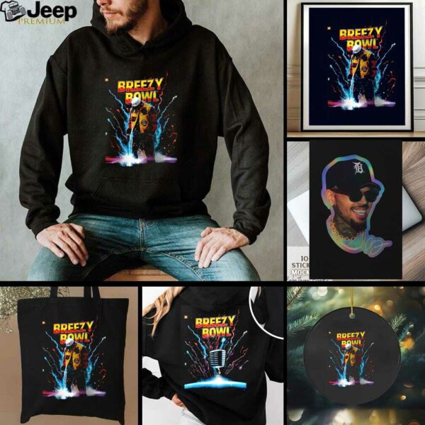 Chris Brown Breezy Bowl eclipse lightning shirt