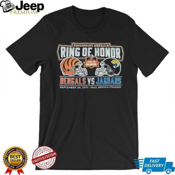 Cincinnati Bengals & Jacksonville Jaguars Ring of Honor September 30 2021 Paul Brown Stadium shirt