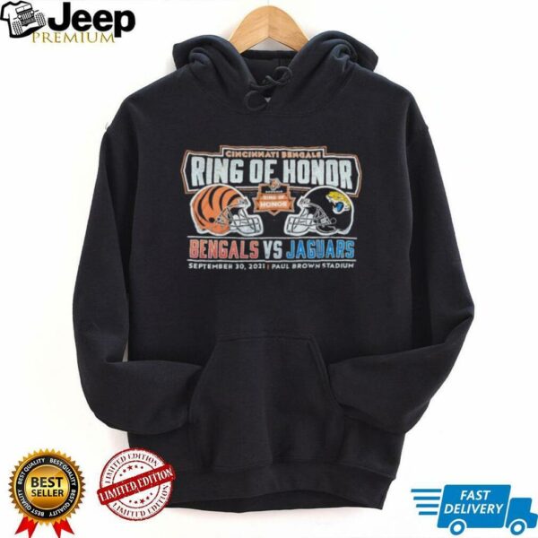Cincinnati Bengals & Jacksonville Jaguars Ring of Honor September 30 2021 Paul Brown Stadium shirt
