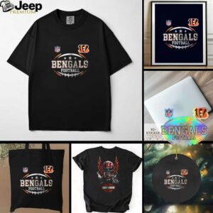 Cincinnati Bengals NFL Harley Davidson motorcycle graphic shirt