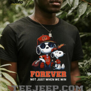 Cincinnati Bengals Peanuts Snoopy Forever shirt