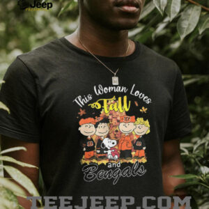 Cincinnati Bengals x Snoopy this woman loves fall shirt