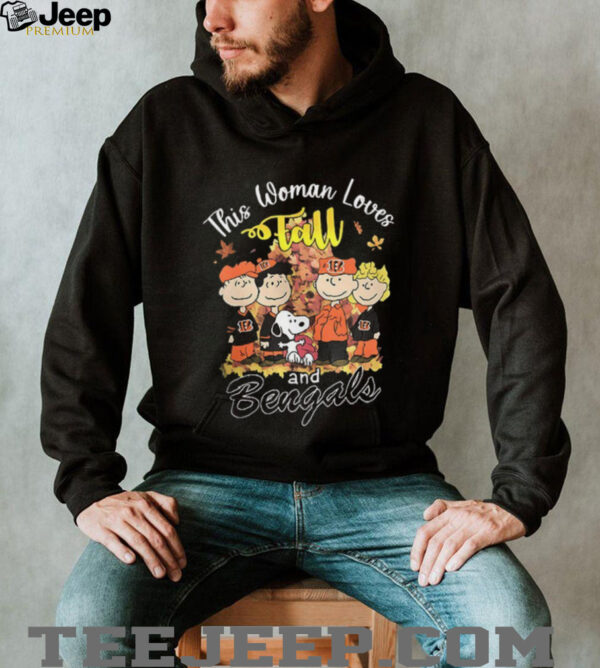 Cincinnati Bengals x Snoopy this woman loves fall shirt