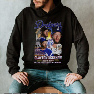Clayton Kershaw Dodgers baseball 2008 2025 Stats thank you for the memories shirt