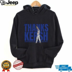 Clayton Kershaw Thanks Kersh 18 seasons 3 Cy Youngs 1 MVP 2 rings shirt