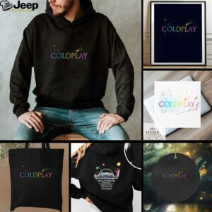 Coldplay Music of the Spheres world tour London UK colorful shirt