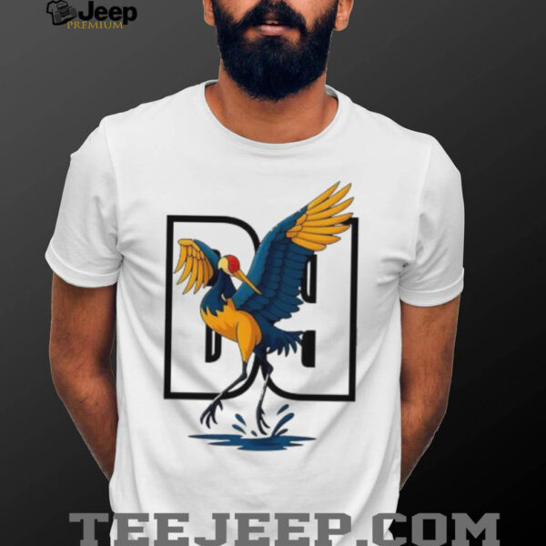 Crane Dancing Wings Out shirt
