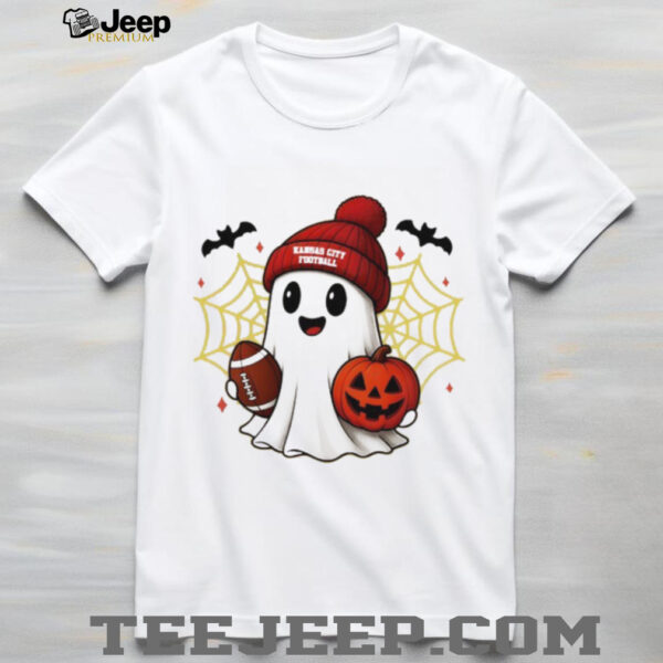 Cute Ghost Football Kansas City Chiefs Happy Halloween shirt