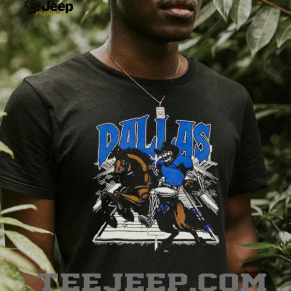 Dallas Cowboys Skeleton on Horseback Football Player shirt