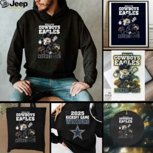 Dallas Cowboys vs Philadelphia Eagles kickoff game winners mascot shirt