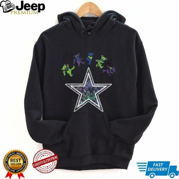 Dallas Cowboys x Grateful Dead night 2025 bears logo shirt