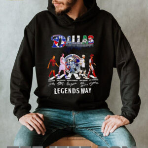 Dallas team sports Legends way abbey road signatures shirt