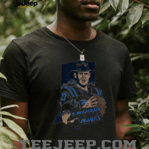 Daniel Jones cartoon Indianapolis Colts Football NFL Indiana Jones 2025 shirt