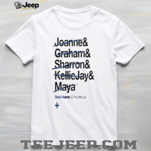 Dead Names the 2025 List Joanne Graham Sharron Kellie Jay Maya shirt