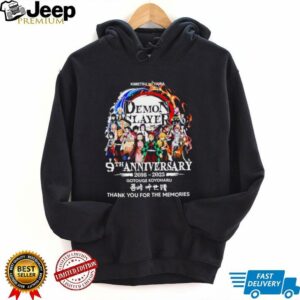 Demon Slayer Kimetsu no Yaiba 9th anniversary 2016 2025 Gotouge Koyoharu thank you for the memories shirt