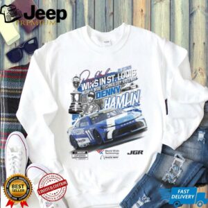 Denny Hamlin Checkered Flag Sports 2025 Enjoy Illinois 300 Race Winner shirt